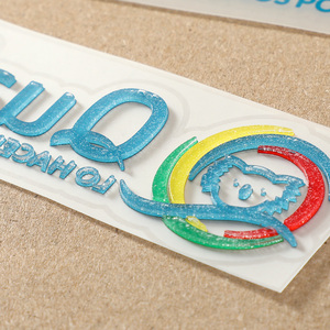 <span class=keywords><strong>Autocollant</strong></span> de transfert de chaleur en silicone 3D personnalisé Etiquette de vêtement en soie avec logo pour T-shirts Etiquettes de transfert de chaleur - Product Image 3