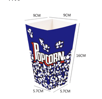 Boîtes à Popcorn en Carton Blanc Jetables Pas Chères en Gros – Emballage Personnalisé Imprimé de Taille sur Mesure pour Popcorn