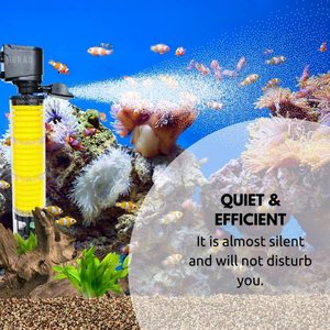 Système de filtration interne longue portée Premium 9908 pour aquarium – Filtre puissant pour aquarium avec filtration mécanique, biologique et oxygénation - Product Image 3