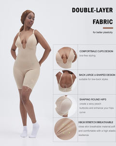 Hygieia personnalisé femmes corps Shaper Body contrôle du ventre u-plunge dos nu complet corps Shapewear mi-cuisse minceurs respirant - Product Image 2
