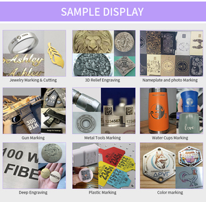 เครื่องทำเครื่องหมายไฟเบอร์เลเซอร์ขนาดใหญ่50วัตต์พร้อมระบบ CNC ระบายความร้อนด้วยอากาศรองรับฟอร์แมต dxf/plt/bmp - Product Image 4