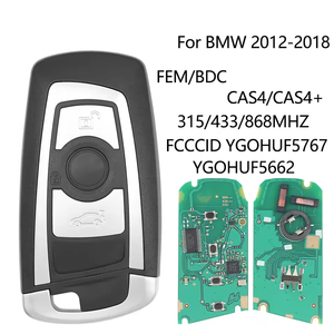 Porte-clés à distance 3 boutons pour 5 7 F Series FEM / BDC,CAS4,CAS4 + 2012-2018 YGOHUF5662/YGOHUF5767 315/433/868Mhz Nouveau - Product Image 1