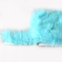 Accessoires de bricolage en gros bande de flanelle vasculaire 8-11cm conception de plumes de dinde dentelle de plumes colorées teintes pour collier de jupe