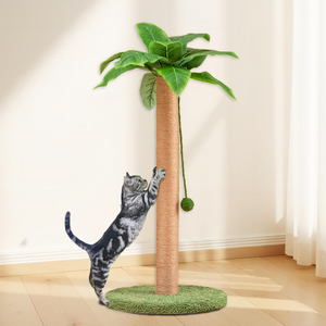 Griffoir pour chat en laine durable, 54 cm, forme <span class=keywords><strong>d</strong></span>'arbre à coco créative, base stable, facile à assembler, vente en gros pour animaux de compagnie - Product Image 1