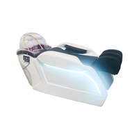 Fauteuil de lavage professionnel haut de gamme Lingvita pour salon de coiffure, table de massage de luxe pour spa capillaire, équipement de beauté manuel