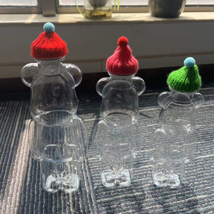 Bouteille de toner PET Gloomy Bear 300ml 400ml 500ml pour thé, bière, jus, soda, avec bouchon à vis et pulvérisateur, impression sérigraphique sur la surface - Product Image 2