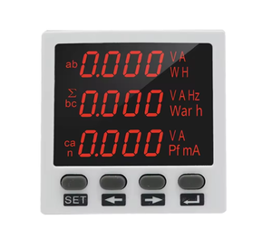 Manhua 96*96 ba giai đoạn dẫn đa chức năng Power <span class=keywords><strong>Meter</strong></span> kỹ thuật số năng lượng <span class=keywords><strong>Meter</strong></span> Vôn kế lập trình điện áp <span class=keywords><strong>Meter</strong></span> - Product Image 4