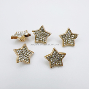 Nouvelle étoile cristal boutons cousus à <span class=keywords><strong>la</strong></span> main élégant petits boutons décoratifs en métal parfumés pour femmes manteau laine bouton de manchette boutons de chemise - Product Image 4