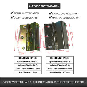 3 charnières pliantes charnière à angle <span class=keywords><strong>droit</strong></span> charnière de porte d'armoire de boîte en <span class=keywords><strong>bois</strong></span> charnière pour meubles pliants - Product Image 6