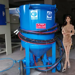 Manual Mini 100L\/200L Sand Blasting Pot Steel Shot Grit Sanlaster Sand Blaster