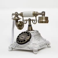 Téléphone Fixe Rétro Classique à Cadran, Ancien Téléphone Filaire Réseau PoE