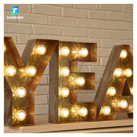 Chiffres géants en métal personnalisés avec LED, lettres lumineuses géantes de 4 pieds, enseigne électronique illuminée pour événements, fournitures de mariage