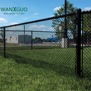 50ft CuộN PVC tráng mạ kẽm kim cương Cyclone dây lưới sử dụng Chuỗi liên kết hàng rào - Product Image 1