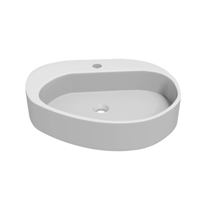 Lavabos Modernos para Baño con Lavabo Sobre Encimera en Blanco Mate, Lavabo de Superficie Sólida para Lavarse las Manos, Proveedor para Hoteles - Product Image 2