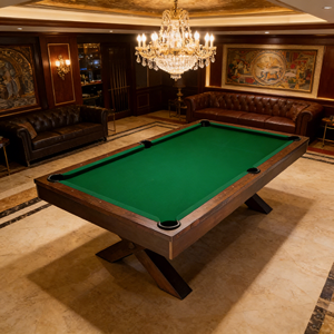 Mesa de <span class=keywords><strong>Billar</strong></span> JuLai JL-<span class=keywords><strong>15</strong></span> de 7/8/9 pies con Bolsillos de Cuero Genuino, Rieles de Madera Sólida, Duradera, Estilo Americano - Product Image 3