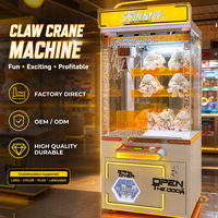 Machine à griffes avec logo personnalisé, style moderne, machine de jeu d'arcade à monnayeur pour peluches, pour parcs d'attractions et centres commerciaux
