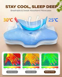 Oreiller cervical ergonomique Dream Pain pour dormeurs latéraux, adultes, rafraîchissant, orthopédique, soulagement du cou, soutien, <span class=keywords><strong>tissu</strong></span> acrylique - Product Image 2