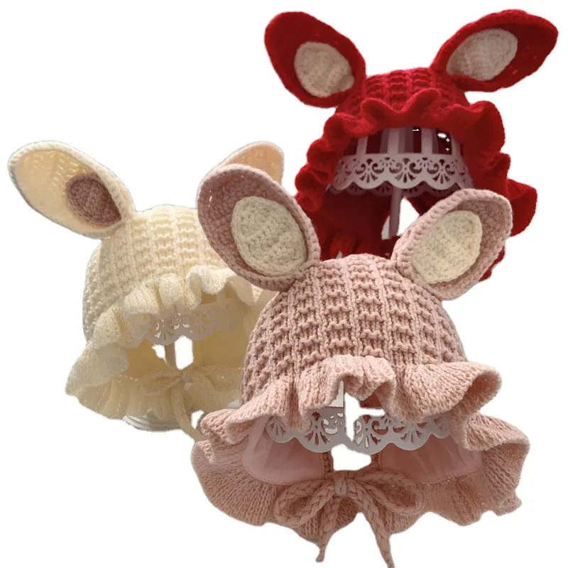 Winter Cute Ears Newborn winter warm Baby Hat Cap Knit Soft Boy Girl Hat Bonnet Beanie Children Kids Hat
