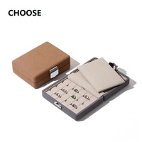 Organisateur de pierres précieuses CHOOSE, doublé de microfibre, boîte à 18 ou 48 compartiments pour diamants en vrac, pierres colorées, présentoir détachable, rangement