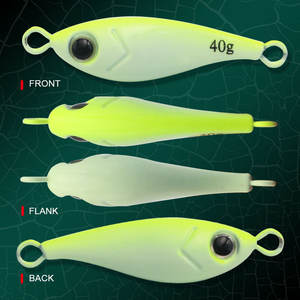 T23 3D baskı 40g tuzlu parlayan yavaş Pitch Jigs yapay Lures jig cazibesi olta iğnesi - Product Image 4