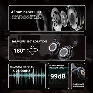 Audífonos Cerrados M50x Ideales <span class=keywords><strong>para</strong></span> DJs e Ingenieros de Estudio que Ofrecen Bajos Profundos y Sonido Preciso - Product Image 6