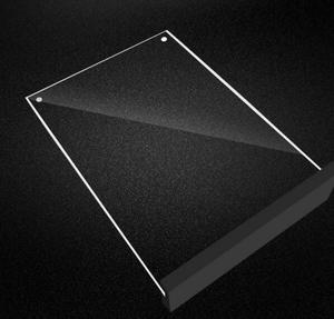 A6 tamaño T en forma de collar de acrílico magnético soporte de exhibición tablero de publicidad de <span class=keywords><strong>escritorio</strong></span> de exhibición de joyería - Product Image 6