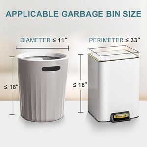 Small 4 Gallon PE Trash Bags Recycled Materials Bathroom & Office Garbage Bags for Exhibition Use Multicolor - Product Image 6