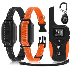2-en-1 3300ft Control remoto Perro Collar de entrenamiento electrónico Impermeable Recargable Vibración Control de ladridos Collar de entrenamiento para perros - Product Image 1