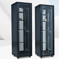 Armoire serveur réseau sur pied 19 pouces, rack standard pour salle informatique, verrouillage haute sécurité, construction en acier SPCC pour switch