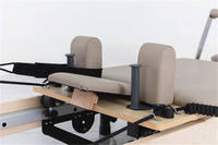 Lit de Pilates pliable en érable écologique pour la maison, idéal pour le yoga et l'entraînement physique, avec garantie de 3 ans et fonction de massage corporel