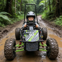 Karting Essence pour Adultes avec Transmission CVT 212cc, Quad de Course, Véhicule Commercial de Location en Extérieur