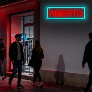 Spanish Open LED Neon USB Powered Restaurant Shop <b>Window</b> Display Sign Indicator <b>Light</b> Ambient <b>Light</b> Decorative <b>Light</b> 5V 12V - Product Image 5