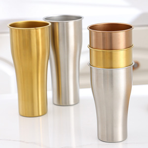 Tazze coreane da birra da campeggio all'aperto monostrato in acciaio inossidabile tazze da <span class=keywords><strong>bar</strong></span> ad acqua di grande capacità per arricciare tazza di tè al latte tazze da caffè - Product Image 4