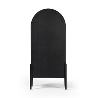 Meuble en bois vintage européen, armoire noire à deux portes, armoire de rangement pour salon, salle à manger, cuisine, chambre à coucher, hôtel