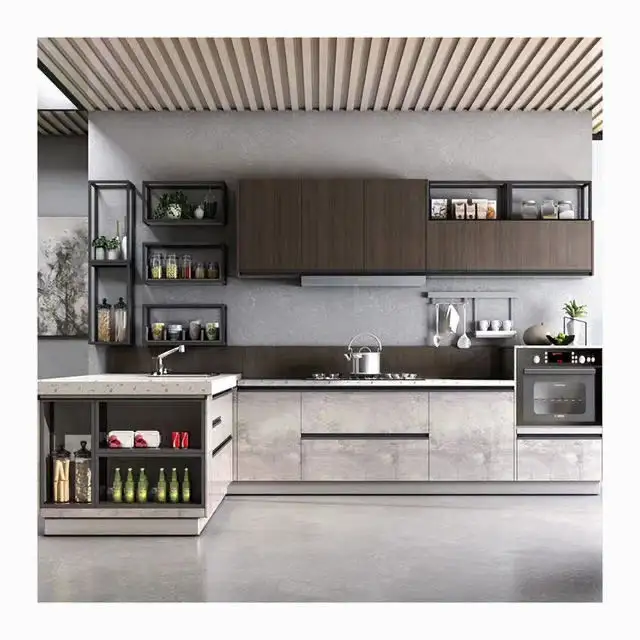 KINGV maßge schneiderte Küchen schrank Designs Lack modulare Küchenmöbel Schrank MDF heißen Verkaufs preis billige Küchen schränke
