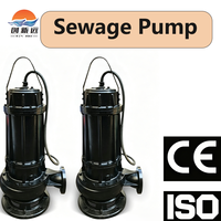 Pompe submersible WQ anti-colmatage à haut débit, haute pression, haute puissance, en acier inoxydable, grand diamètre, pour eaux usées industrielles