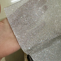 Haute qualité 24*40cm SS6 2mm auto-adhésif strass feuilles cristal autocollant pour bricolage décoration