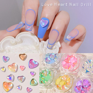 Destly Mixed Heart Shape Nail Rhinestones 3 Size 20pcs/<b>box</b> 3D Rhinestones Art Decorations Candy Love Crystal Style - Product Image 3