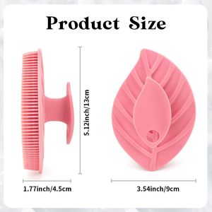 Brosse corporelle simple en silicone avec logo personnalisé, exfoliante, à poignée, pour la douche, avec soies massantes, séchage rapide, exfoliant pour le bain - Product Image 6