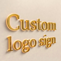 Lettres en métal rétroéclairées personnalisées, logo d'entreprise, signalétique commerciale, lettres lumineuses, signalétique de réception de bureau