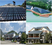 Panneau Solaire Photovoltaïque Arqué HJT Mono Triple Arqué 60W Noir Orange pour Tuiles de Toit Solaire de Villa BIPV - Prix de Gros