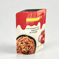 Sachet Doypack en feuille d'aluminium laminée haute barrière, résistant aux hautes températures, pour salle blanche, pour l'emballage de sauces pâtes et de plats préparés, BRC