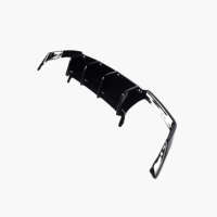 Diffuseur de pare-chocs arrière en ABS noir brillant pour SEAT Leon Cupra ST Estate MK3 5 5F 2017 2019
