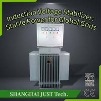 Stabilisateur de tension immergé dans l'huile triphasé industriel 1600KVA, armoire de commande de type induction TNSJA, tension de sortie réglable 0-650V