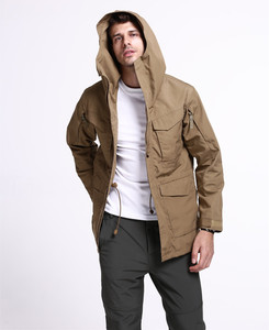 Manteau d'entraînement imperméable de camping de chasse en plein air <span class=keywords><strong>kaki</strong></span> <span class=keywords><strong>Veste</strong></span> coupe-vent tactique pour hommes - Product Image 2