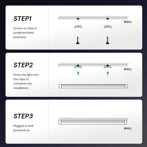 Le magasin mené carré industriel de lumière de Batten de 2ft 4ft pour le bureau allumant l'atelier élevé de baie de 36W 48W 72W a mené des lumières linéaires de bande - Product Image 6