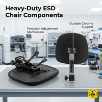Chaise ESD KEXING avec repose-pieds réglable, mousse PU, 10^6-10^9 Ohm, tabouret de laboratoire pour atelier SMT et comptoirs hauts