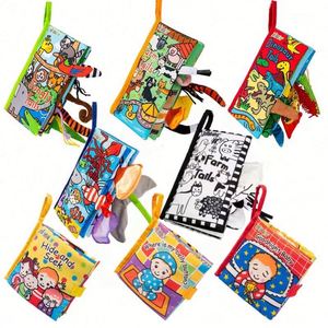 Libro Sensorial Personalizado 3D con Colas de Animales, Libro de Actividades para Bebés, Educativo, para el Aprendizaje Temprano, en Bolsa OPP, Unisex, Múltiples Animales, 100 - Product Image 2