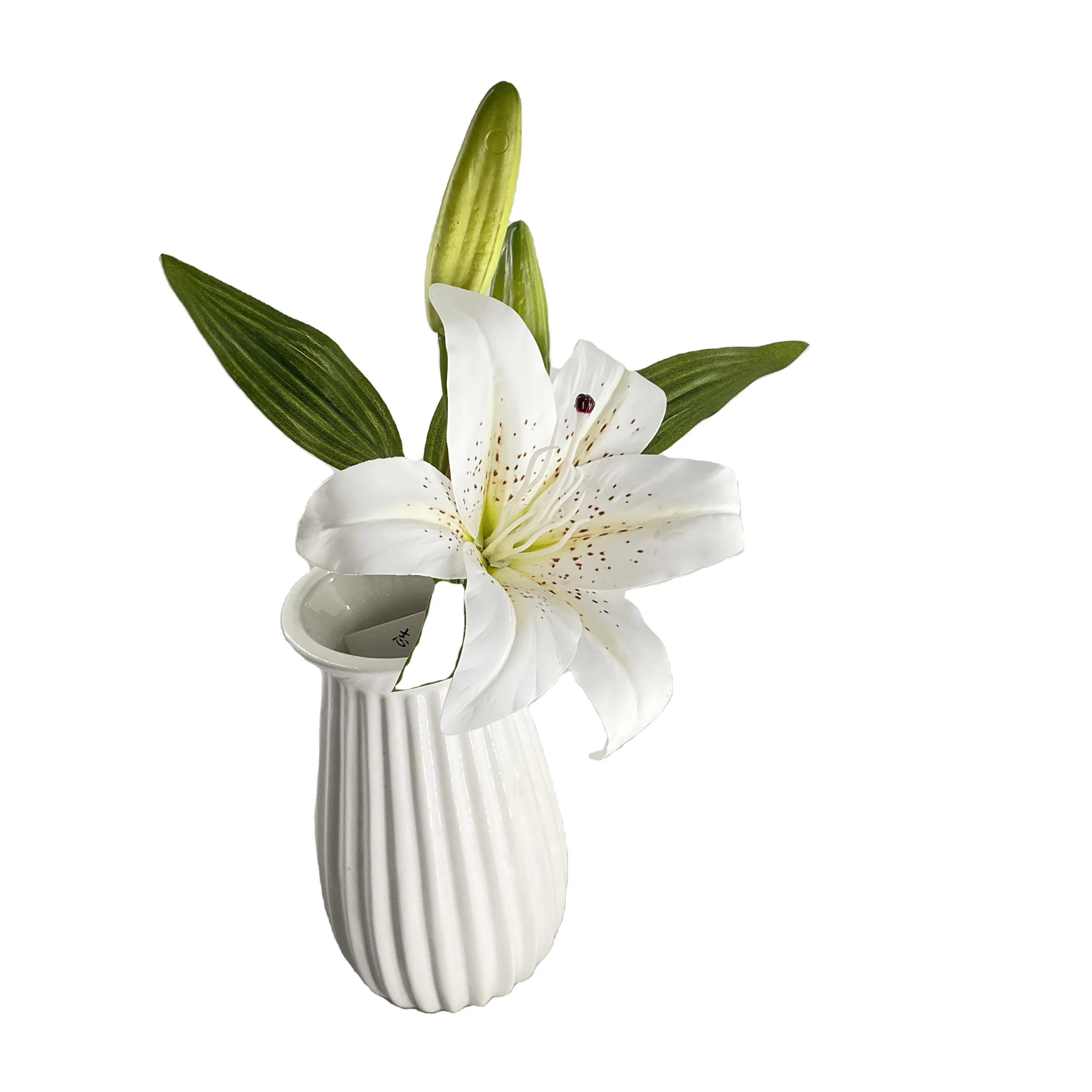 Venta al por mayor Real Touch 3D Artificial Calla Lily en bulto Lily Flower Pu Tropical Lily Decoración Flor