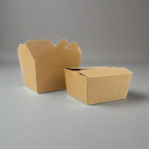 Boîte d'emballage alimentaire en papier kraft brun à prix avantageux, boîte à salade, boîte à sandwich, boîte à emporter, boîte à lunch - Product Image 1